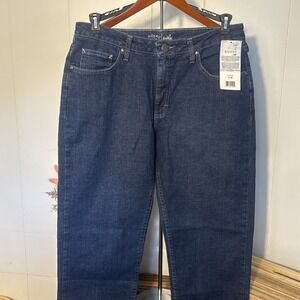 Lee  Riders Indigo Jeans Women's 12M Dark Blue Wash Straight Leg Classic Fit NWT